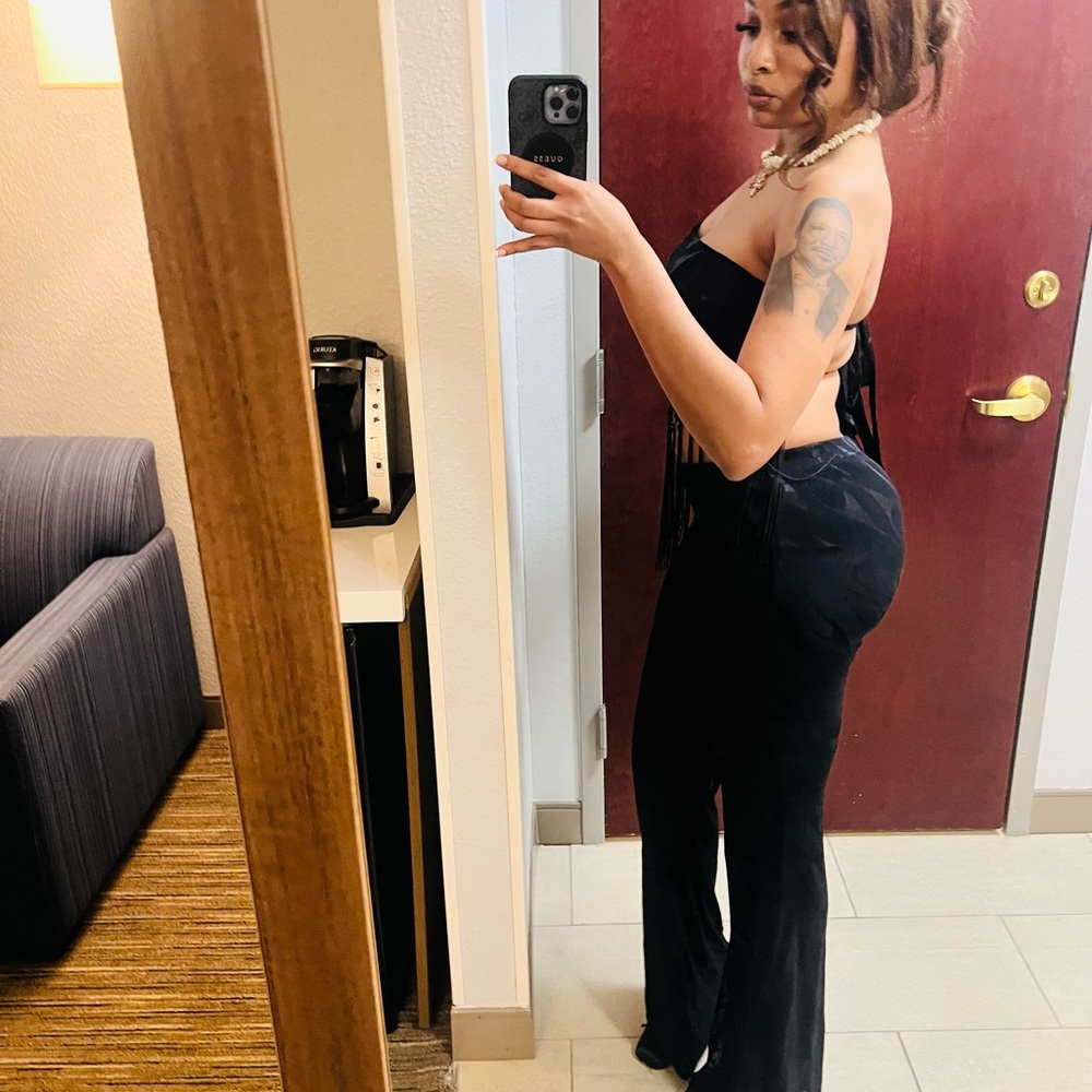 Elegant Black Strapless 2 piece set